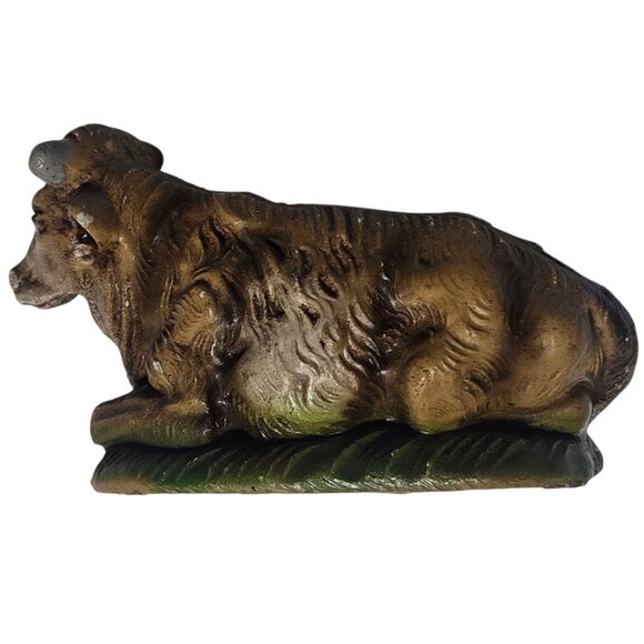 Vintage Ox Cow Figurine Made In Italy Nativity Scene Decoration Christmas - Picture 4 of 16